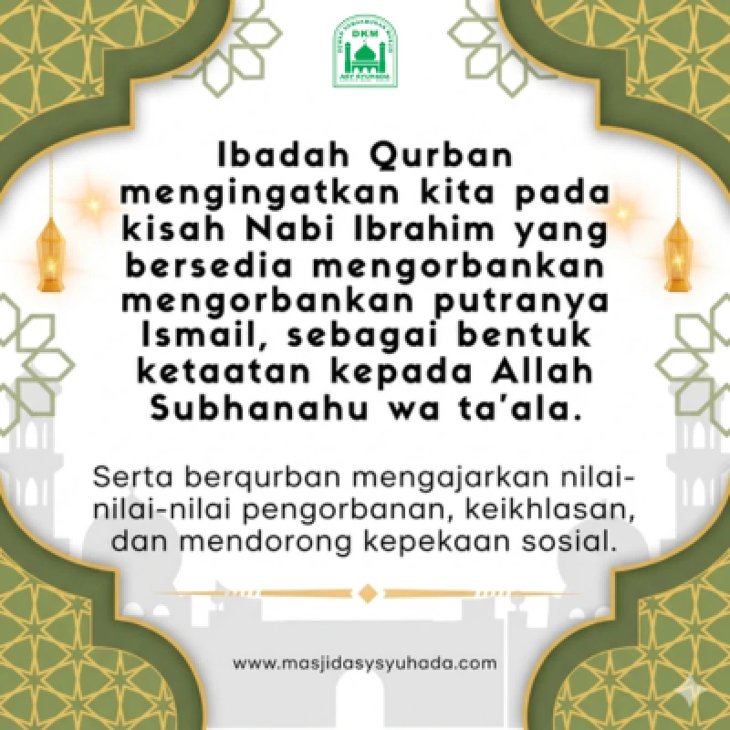 Qurban Masjid Asy Syuhada 1447 H / 2026 M: Menebar Keikhlasan, Menjemput Keberkahan